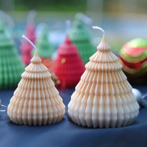 Round Christmas Tree Candles